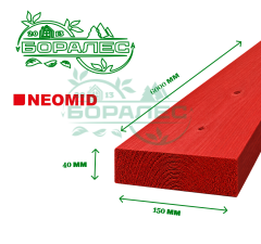 доска обрезная антисептированная 40x150x6м 