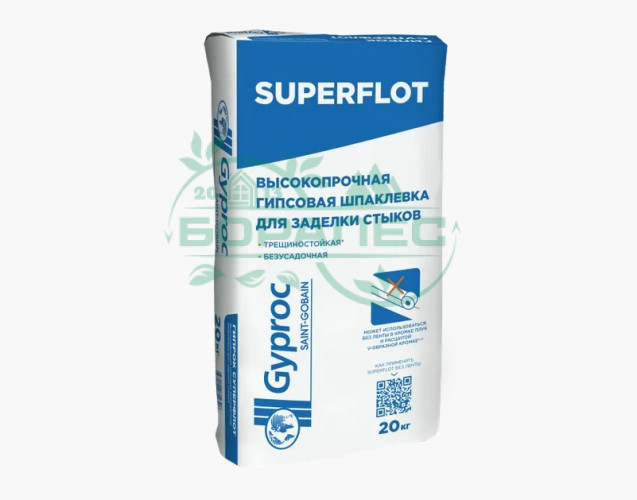 Шпаклевка Гипрок Суперфлот (аналог-Унифлота) гипсовая (20кг) (54шт/под)