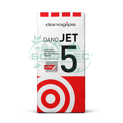 Выравнивающая полимерная шпатлевка DANO JET 5 (25 кг)
