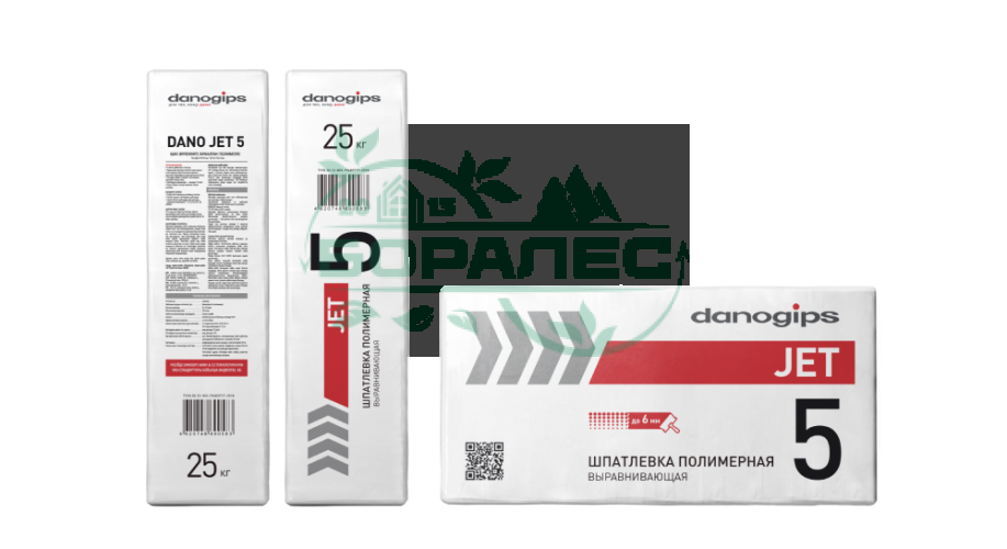 Выравнивающая полимерная шпатлевка DANO JET 5 (25 кг)