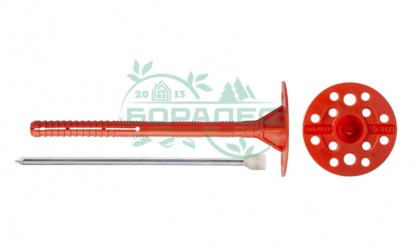 Дюбель для теплоизоляции (стальной гв.термоголовкой) IZL-T 10-160 (500шт)