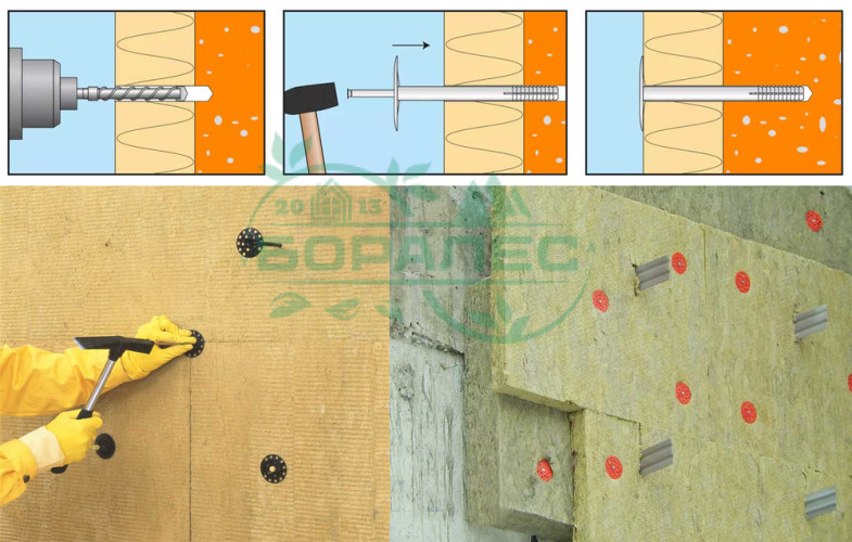 Дюбель для теплоизоляции (стальной гв.термоголовкой) IZL-T 10-160 (500шт)