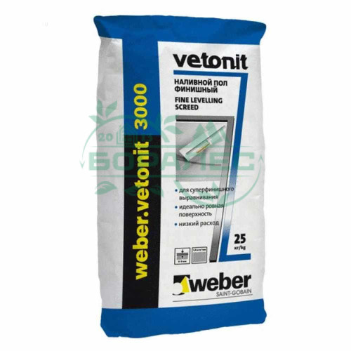 Наливной пол Vetonit 3000 (Ветонит 3000) Weber (Вебер)