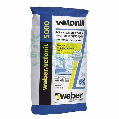 Ровнитель пола Vetonit 5000 (Ветонит 5000) Weber (Вебер)