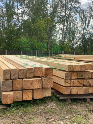 Брус обрезной ГОСТ и ТУ 100 х 100 х 6000