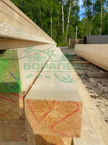 Брус обрезной ГОСТ и ТУ 100 х 150 х 6000