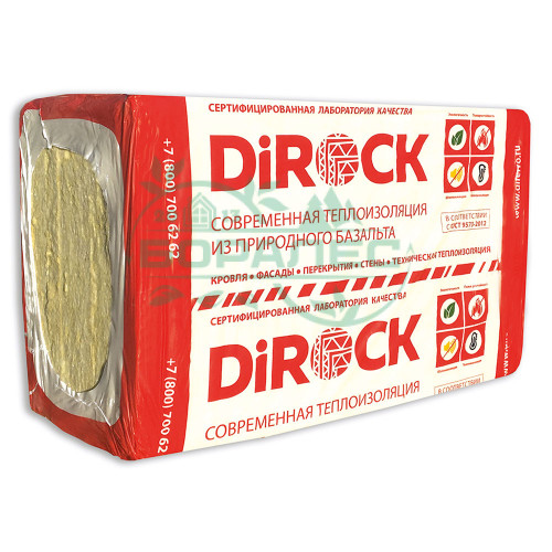 Вата утеплитель DiROCK Кавити 1000*600*50 4,8м2 0,24м3 50кг/м3