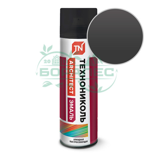 Эмаль аэрозольная ТЕХНОНИКОЛЬ, черная матовая 9005М