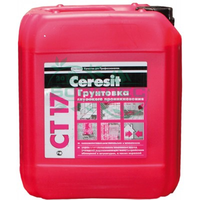 Грунтовка "Церезит СТ-17" универсальная (10 л) (60 шт/под)