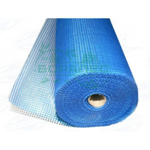 Cетка стеклотканевая для фасадных работ 5мм*5мм 160г/м2 (синяя)