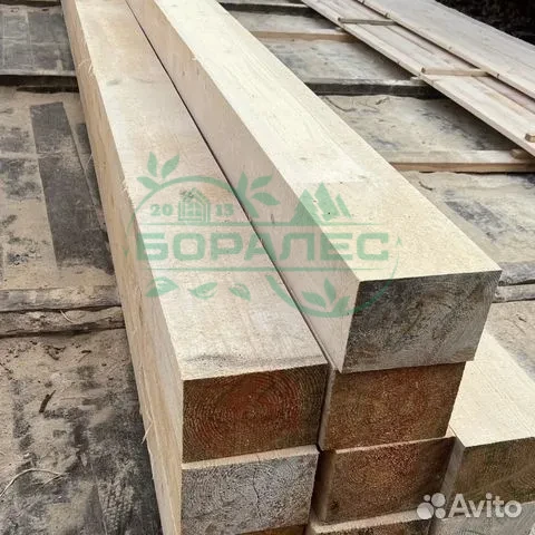 Брус обрезной из осины 100 х 150 х 6000