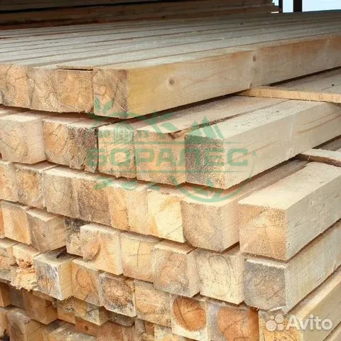 Брус обрезной из осины 100 х 150 х 6000
