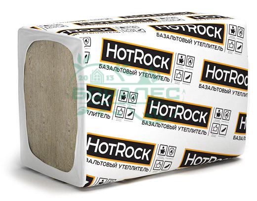 Каменная вата утеплитель Хотрок Блок 1200*600* 50мм (5,76м2) (0,288м3) (50кг/м3)