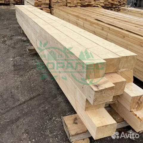 Брус обрезной из осины 150 х 150 х 6000