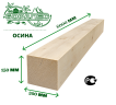 Брус обрезной из осины 150 х 200 х 6000