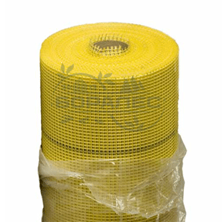 Cетка стеклотканевая для фасадных работ 5мм*5мм 145г/м2 (желтая)