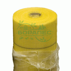 Cетка стеклотканевая для фасадных работ 5мм*5мм 145г/м2 (желтая)