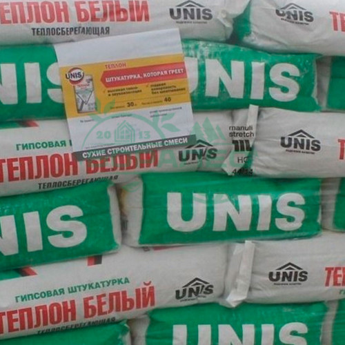 Штукатурка энергосберегающая Теплон белый Unis (Юнис)