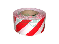 Сигнальная лента для ограждений неклейкая 50мм Бело-Красная  (8шт/уп)