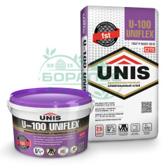 Клей эластичный UNIFLEX U-100 (25кг) Unis Юнис