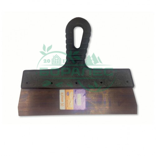 Шпатель фасадный, 200мм, нержавеющая сталь, пластмассовая ручка "HOGER"