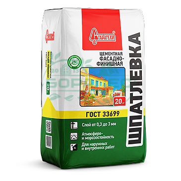 Шпатлевка СТАРАТЕЛИ фасадная-финишная (20кг) (77шт/под)