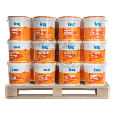 Грунтовка Кнауф Миттельгрунд 10кг 33шт/под